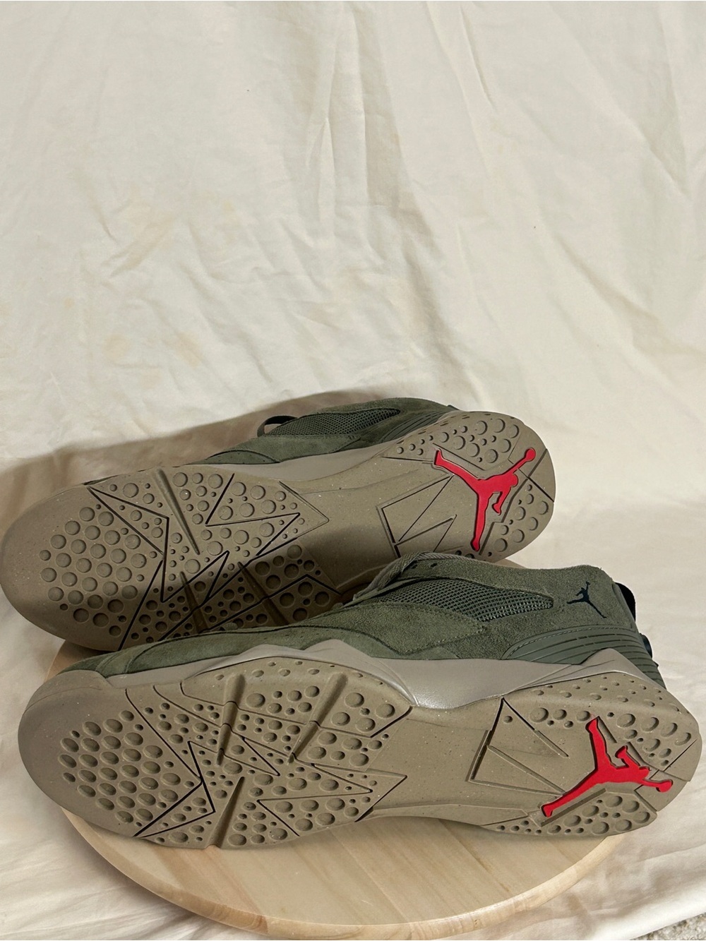 Jordan Air Jordan MVP 92 Medium Olive Khaki Suede Low Top Sneakers Men’s 18 - Picture 5 of 8